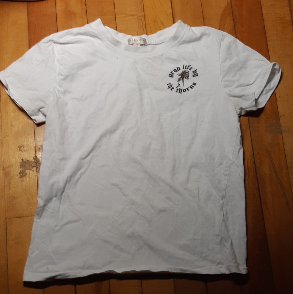 10 For 10$ Rose + Vine Tee Shirt Size M